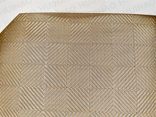 Vải kim loại dệt linh hoạt bằng đồng nhiều lớp Kính 0,5mm