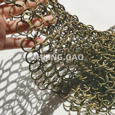 Nhẫn 20mm Bronze Color Chainmail Mesh