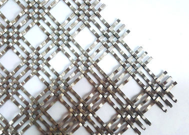 Thiết kế tủ nội thất Lưới kim loại kiến ​​trúc được dệt bằng dây 1,2x3,5mm