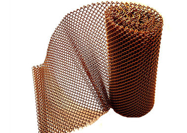 Linh hoạt đồng màu kim loại lưới vải, kim loại cuộn dây treo cho phòng chia
