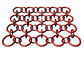 trang trí tường vòng kim loại lưới với vòng dây cho trang trí trần 1,5 m chiều rộng
