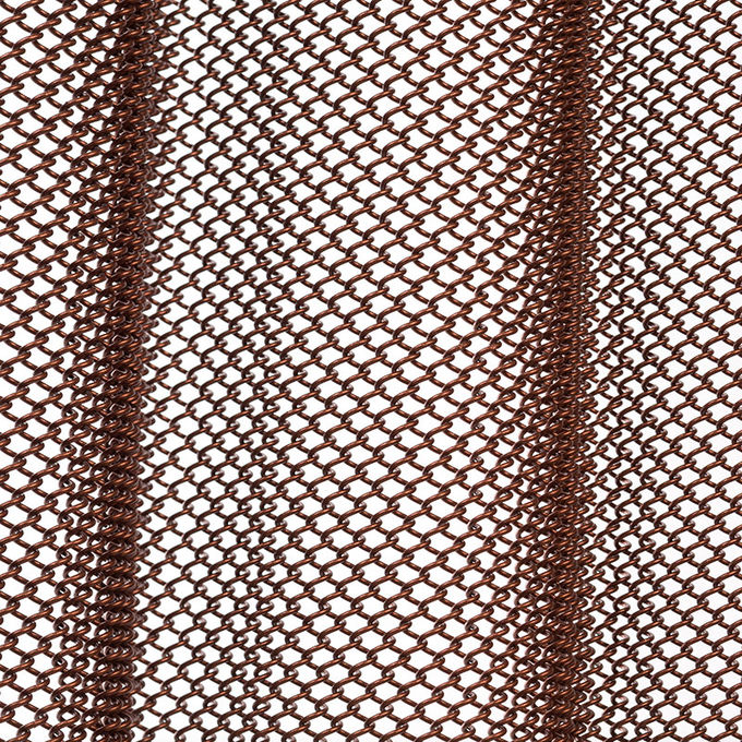 Nhôm cuộn dây kim loại lưới màn với bề mặt tùy chỉnh để trang trí