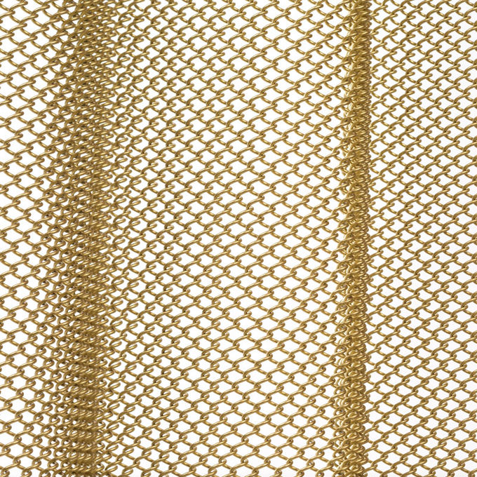 Nhôm cuộn dây kim loại lưới màn với bề mặt tùy chỉnh để trang trí