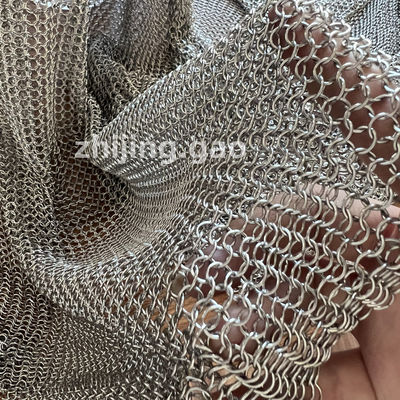 Áo giáp xích bằng vòng SUS304 loại hàn 7mm cho quần áo bảo hộ