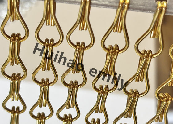 12x24mm nhôm kim loại lưới dây chuyền rèm với điều trị anodized