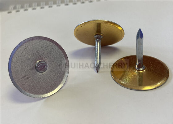 1" / 25mm Cupped Head Insulation Weld Pins Galvanized Steel Material For HVAC Insulation Works