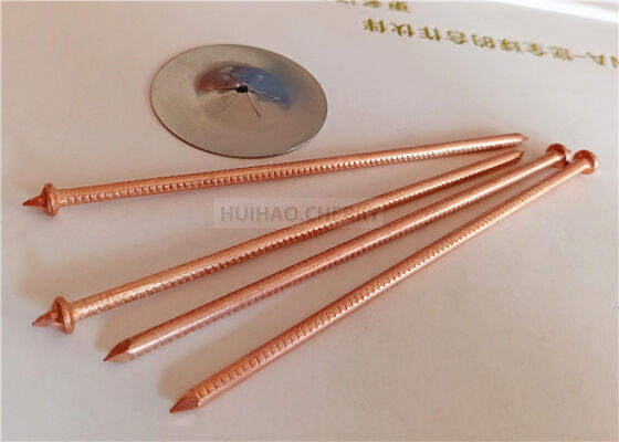 3x100mm CD Weld Pin Ms đồng phủ được sử dụng với các clip cách nhiệt sợi thủy tinh