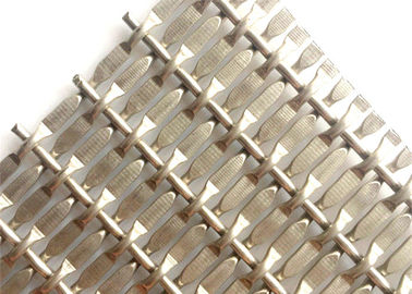 Thép không gỉ Crimped Woven Wire Mesh cho rèm cửa tủ