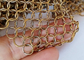 Màn cửa lưới kim loại bằng thép không gỉ 0,8x7mm Màu vàng được sử dụng cho dải phân cách không gian