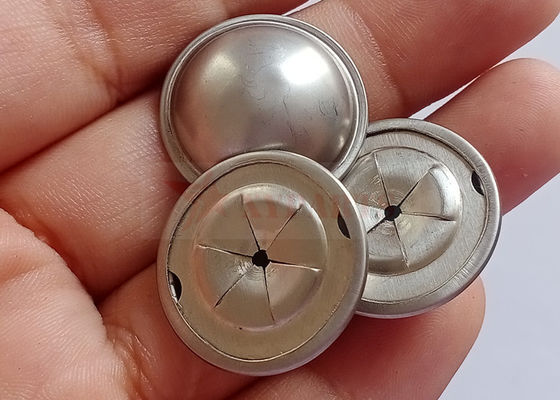 22mm thép không gỉ tự khóa nắp mái vòm cho chân cách nhiệt