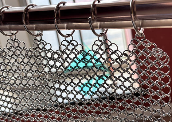 1.2x10mm Stainless Steel Metal Ring Mesh Drapery Để trang trí