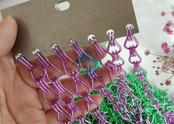 Anodized nhôm dây chuyền cửa rèm ruồi với màu sắc khác nhau