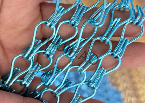 Double Hook trang trí nhôm chuỗi nối rèm cho rèm tắm