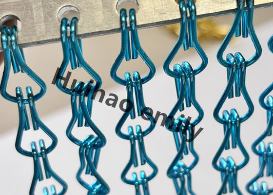 12x24mm nhôm kim loại lưới dây chuyền rèm với điều trị anodized