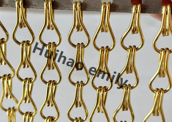 12x24mm nhôm kim loại lưới dây chuyền rèm với điều trị anodized