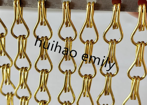 Tùy chỉnh trang trí chuỗi liên kết màn hình Fly màn hình rèm nhôm