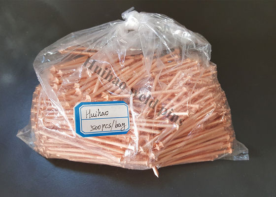 Conical Tip Capacitor Discharge CD Stud Welding Pins Copper Plated Mild Steel