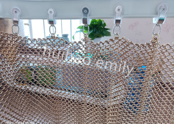 1.2mm Wire Aluminium Metal Mesh Drapery Cho trang trí nhà hàng
