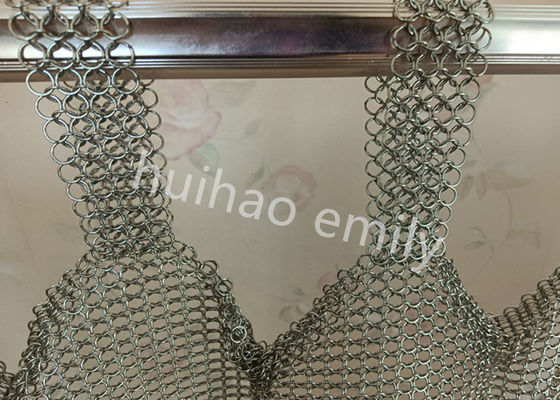 Rèm lưới dạng vòng hàn 0,8x7mm để trang trí nội thất