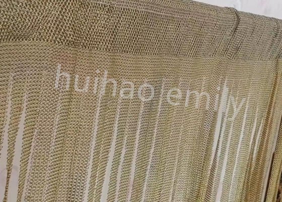 Thép không gỉ 7mm Ring Mesh Chain Mail Curtain With Fringing