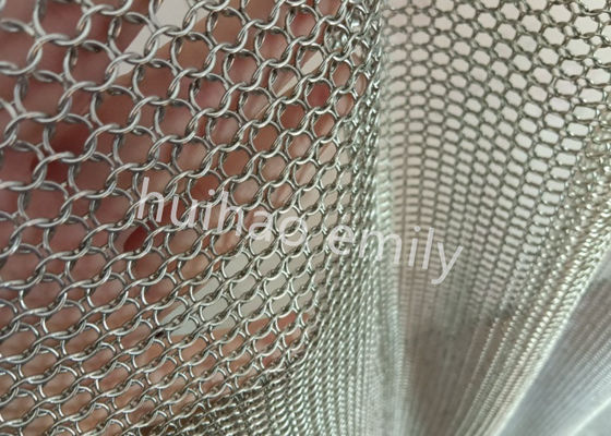 Thép không gỉ 7mm Ring Mesh rèm cho trang trí nội thất