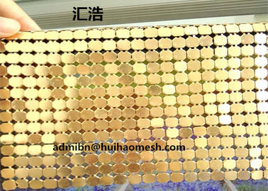 4mm màu vàng nhôm lông vải kim loại cho trang trí khách sạn