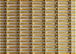 Crimped trang trí Wire Mesh, kiến ​​trúc thép lưới màu vàng cho văn phòng