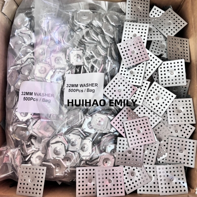 32mm thép galvanized hình vuông tự khóa máy giặt sửa 2.7mm Pin cách nhiệt