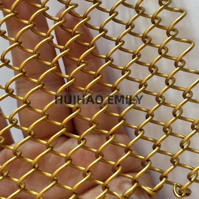 0.8mmx8mm nhôm hợp kim kim loại cuộn rèm màn hình lưới kim loại linh hoạt