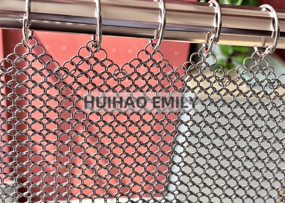 Trang trí Ring Mesh rèm rèm, Custom Color Metal Mesh rèm