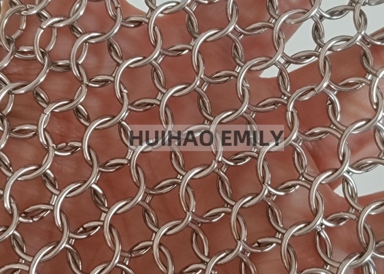 Trang trí Ring Mesh rèm rèm, Custom Color Metal Mesh rèm
