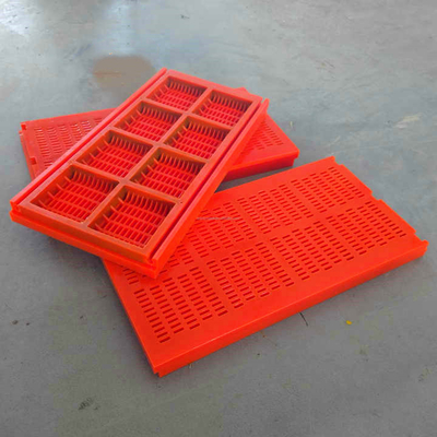 Lưới sàng lọc tự làm sạch bằng polyurethane, độ dày 30-40mm
