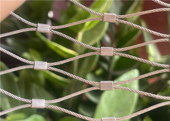 Lưới cáp bằng thép không gỉ 2.5mm, chắc chắn và linh hoạt cho tường xanh mặt tiền