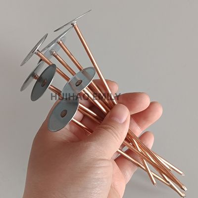 Đinh cách nhiệt đầu cốc bằng thép mạ kẽm hàn vào kim loại tấm của ống dẫn