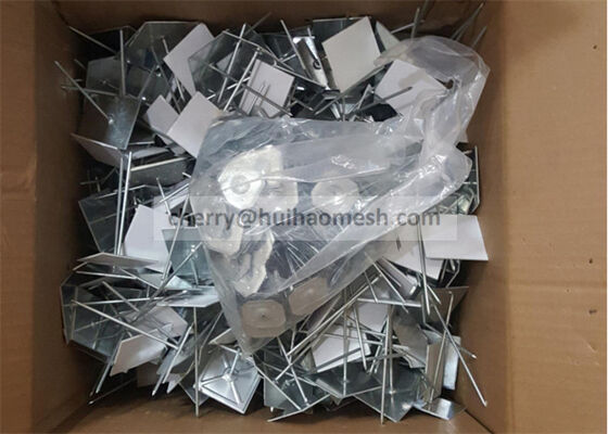 Thép bọc kẽm tường hoặc trần nhà cách nhiệt chân và máy giặt (63mm dài) với cơ sở dính (đau)