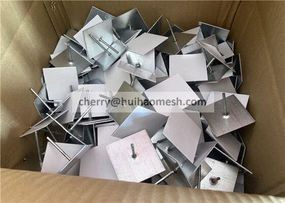 Thép bọc kẽm tường hoặc trần nhà cách nhiệt chân và máy giặt (63mm dài) với cơ sở dính (đau)