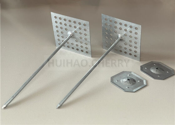 Đinh ghim cách nhiệt Rockwool bằng thép không gỉ 316L, đục lỗ cho trần & tường