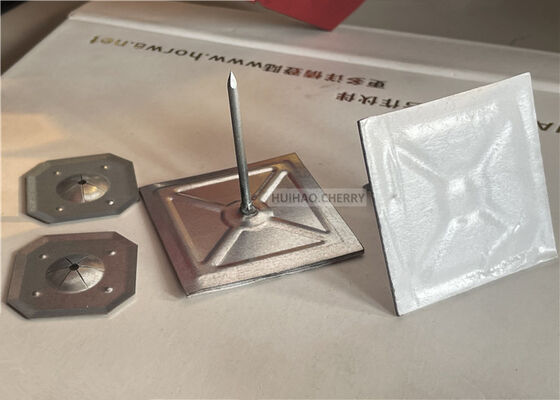 Rockwool cách nhiệt cố định tự dính cách nhiệt Stick Pin 12Gauge 1-1/2 "với cuộn khóa vuông