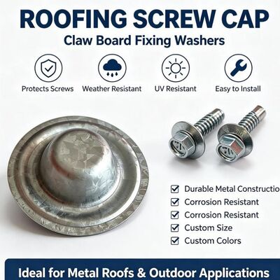 Khóa vít mái nhà bằng kim loại chống nước bao phủ ZAM Steel Seal Đầu vít hiện có để ngăn ngừa rò rỉ