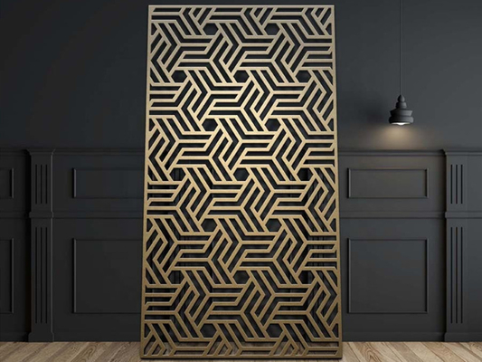 1220x3050mm Laser Cut Aluminium Mesh Panel cho hàng rào bên ngoài