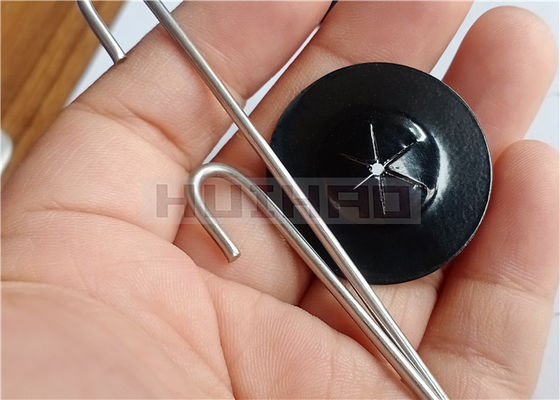 Kẹp máy giặt tự khóa sơn đen 38mm để cố định sàng lọc lưới thép vào tấm pin mặt trời