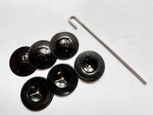 Bảng điều khiển năng lượng mặt trời J Hook Square Black Color Steel Washer For Bird Guard