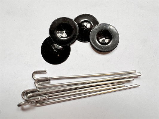 Nhôm Phosphating 38mm Hook Bảng điều khiển năng lượng mặt trời Chốt lưới hàn để chống chim bồ câu