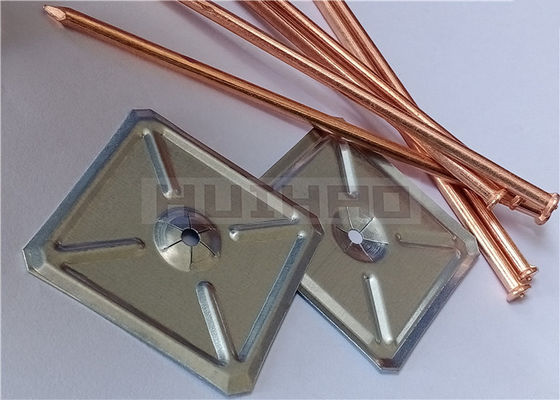 Chân cách điện hàn 5x160mm Cd Stud với vòng đệm tự khóa hình vuông để cách nhiệt