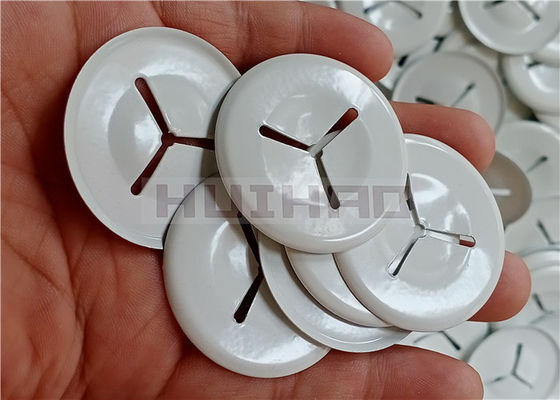 Kẹp cách nhiệt bằng thép nhẹ với lớp phủ màu trắng để cố định các chốt cách điện