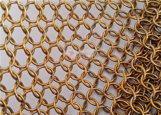 0.8x7mm Stainless Steel Ring Mesh cho đêm đóng cửa của trung tâm mua sắm