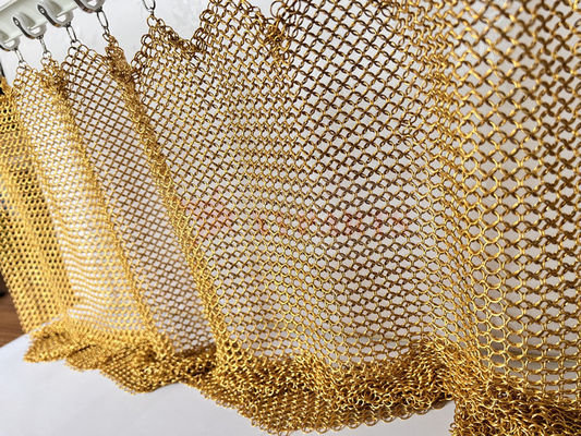 Rèm Chainmail bằng thép không gỉ treo 12 mm cho tấm ốp tường bên ngoài