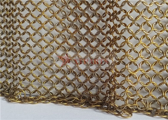 Đường kính vòng 12 mm Rèm lưới vòng kim loại bằng thép không gỉ Dễ dàng lắp đặt để trang trí khách sạn