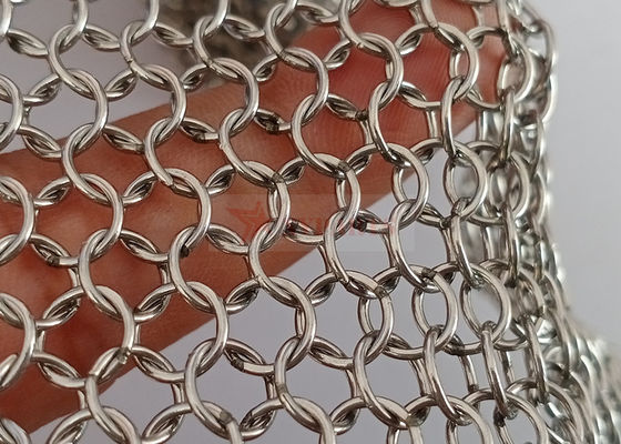Rèm lưới kim loại Ss Chainmail hàn cho vách ngăn phòng