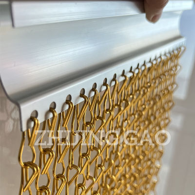 Phòng hành lang phân vùng Aluminium chuỗi rèm màu điều trị